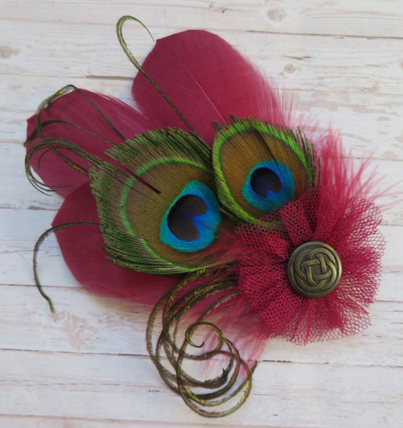 Burgundy & Bronze Betsy Button