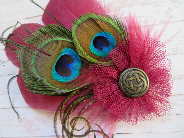 Burgundy & Bronze Betsy Button