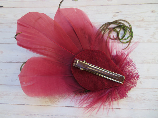 Burgundy & Bronze Betsy Button