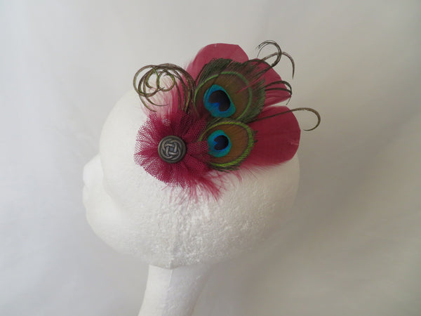 Burgundy & Bronze Betsy Button