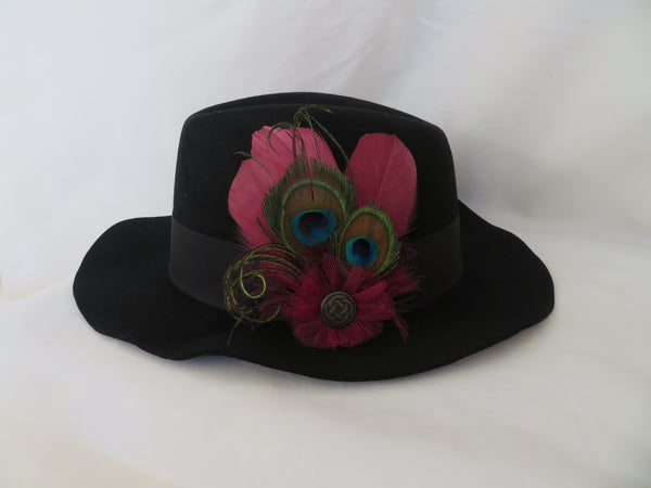 Burgundy & Bronze Betsy Button