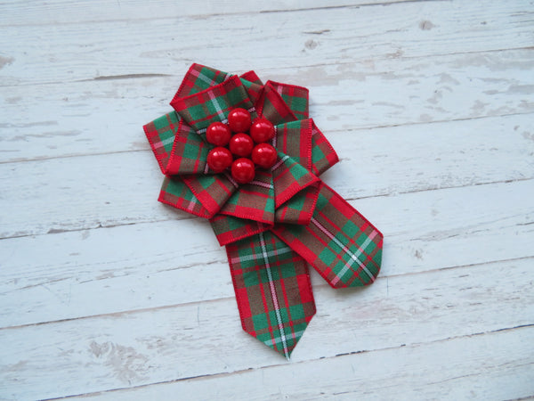 MacGregor Tartan Ruffle Brooch