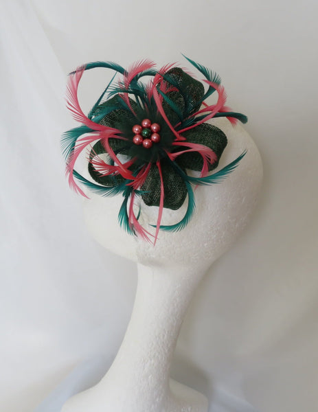 Dark Green & Coral Mini Lily