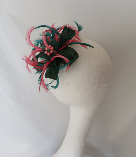 Dark Green & Coral Mini Lily