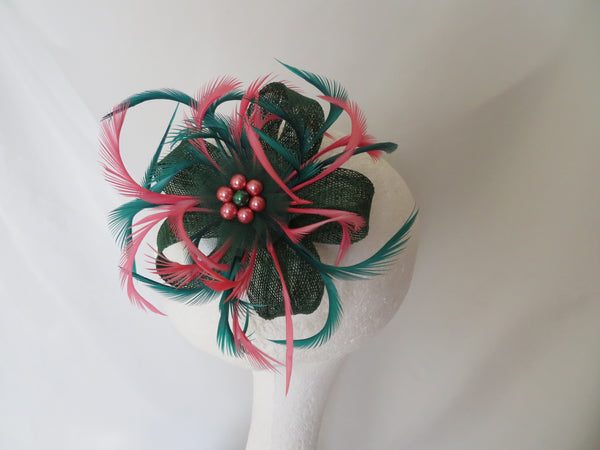 Dark Green & Coral Mini Lily