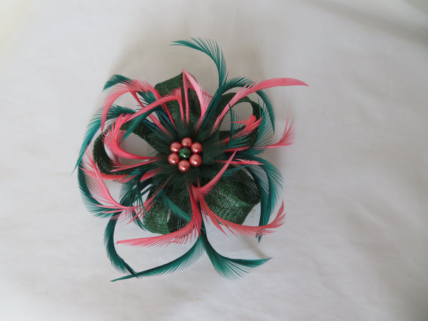 Dark Green & Coral Mini Lily