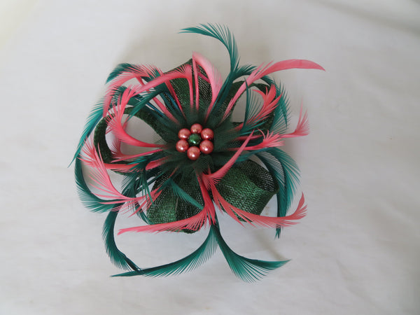 Dark Green & Coral Mini Lily