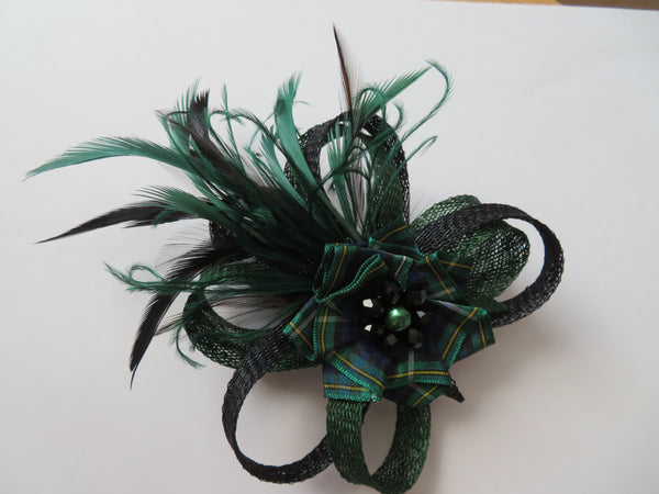 Black & Dark Green Campbell Tartan Roxi