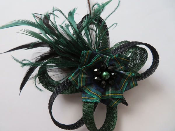 Black & Dark Green Campbell Tartan Roxi