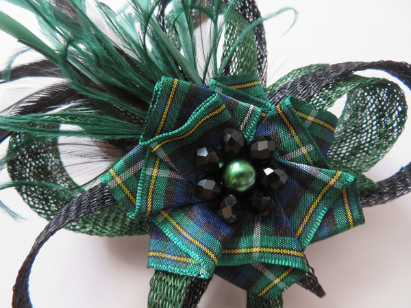 Black & Dark Green Campbell Tartan Roxi