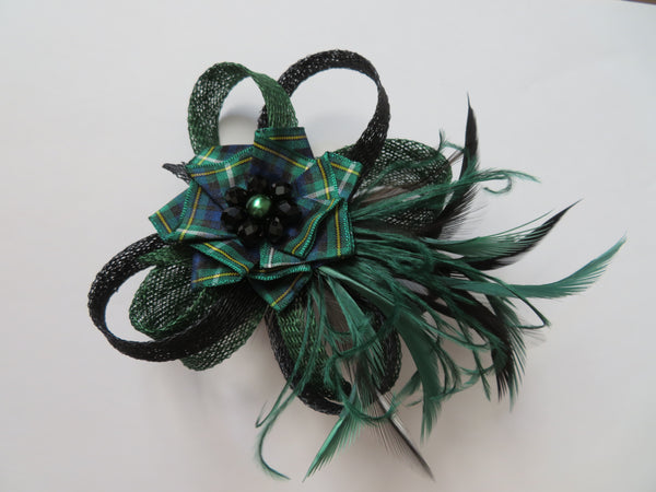 Black & Dark Green Campbell Tartan Roxi