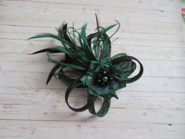 Black & Dark Green Campbell Tartan Roxi