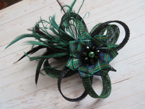 Black & Dark Green Campbell Tartan Roxi