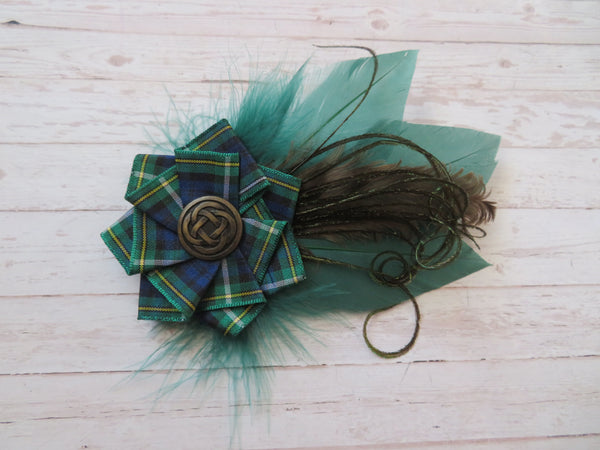 Campbell Tartan Hat Clip