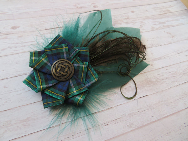 Campbell Tartan Hat Clip