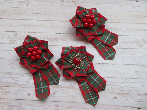 MacGregor Tartan Ruffle Brooch