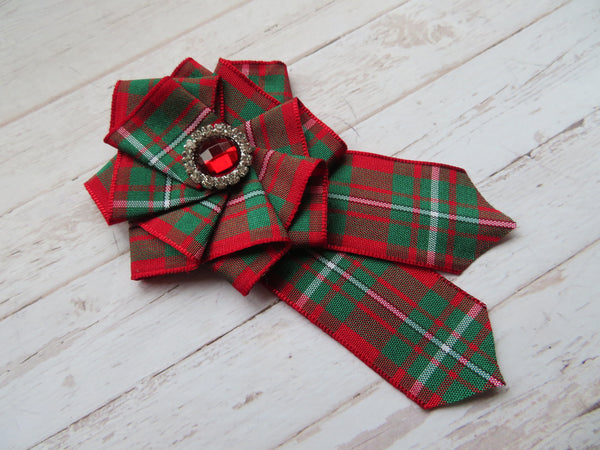 MacGregor Tartan Ruffle Brooch