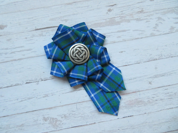 Douglas Ancient Tartan Ruffle Brooch