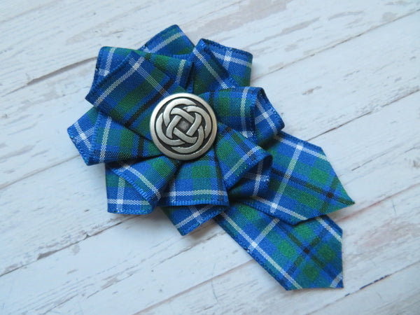 Douglas Ancient Tartan Ruffle Brooch