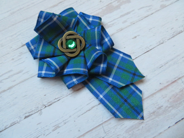 Douglas Ancient Tartan Ruffle Brooch