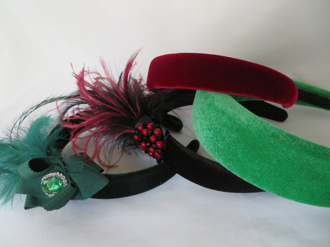 Winter Velvet Hair Accessory Tips