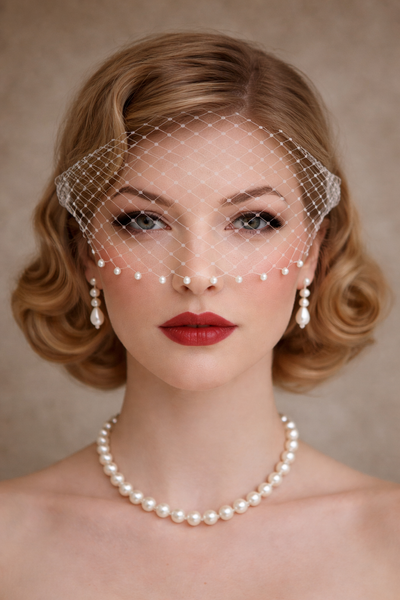 Ivory Pearl Veil