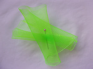 Fluorescent Lime Green Crinoline Off Cut 0.5m