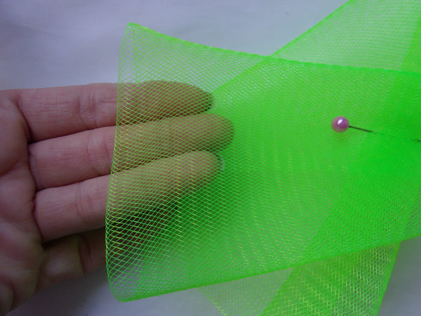 Fluorescent Lime Green Crinoline Off Cut 0.5m