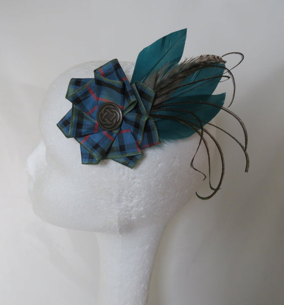 Flower of Scotland Tartan Celtic Hat Clip