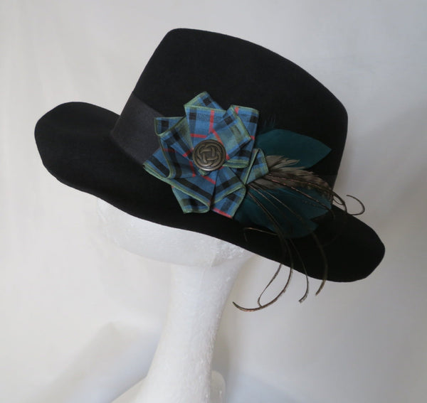 Flower of Scotland Tartan Celtic Hat Clip