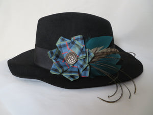 Flower of Scotland Tartan Celtic Hat Clip