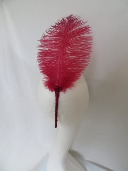 Burgundy Regency Ostrich Feather Sprig
