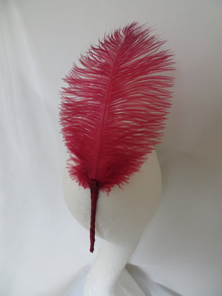 Burgundy Regency Ostrich Feather Sprig