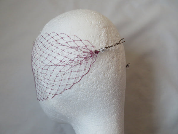 Light Amethyst Narrow Veil