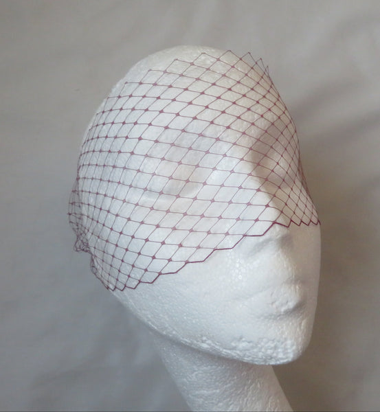 Light Amethyst Narrow Veil