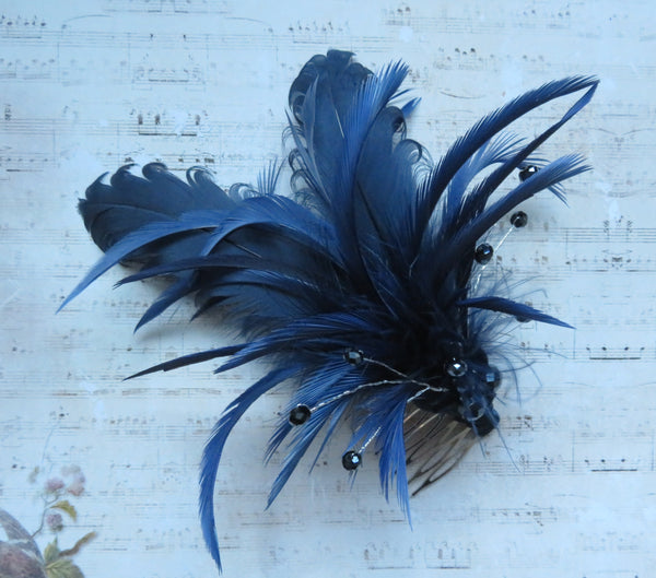 Navy Blue Cassandra Regency Comb