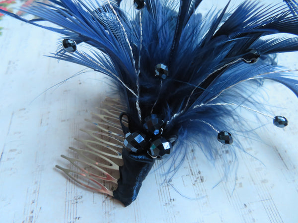 Navy Blue Cassandra Regency Comb