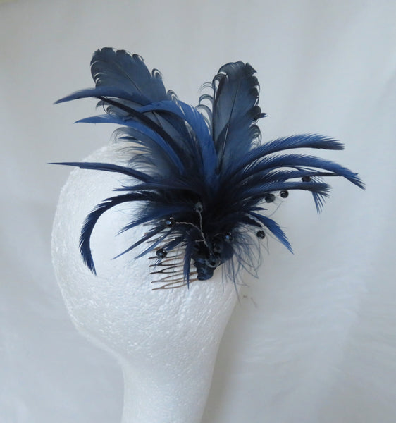 Navy Blue Cassandra Regency Comb