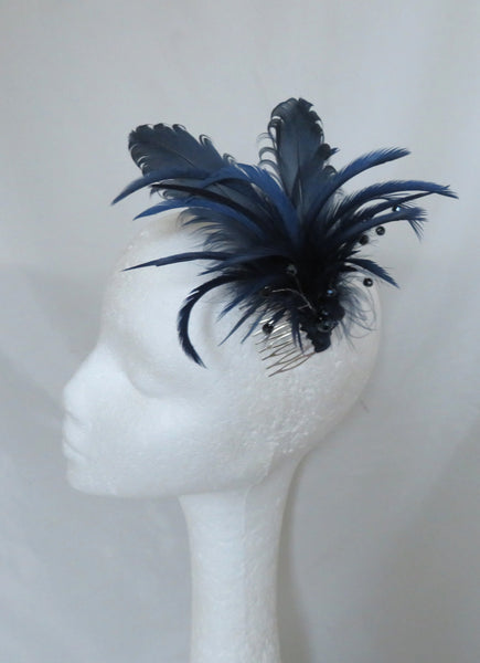 Navy Blue Cassandra Regency Comb