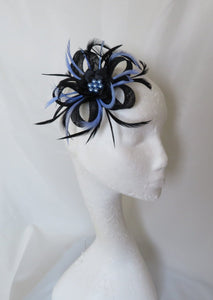 Black and Periwinkle Blue Mini Lily