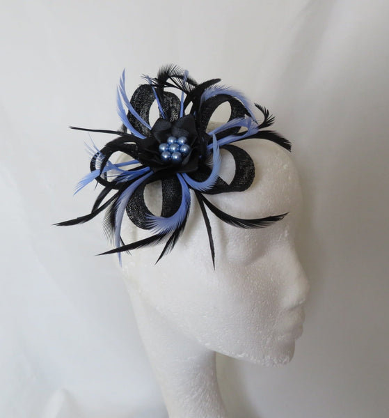 Black and Periwinkle Blue Mini Lily