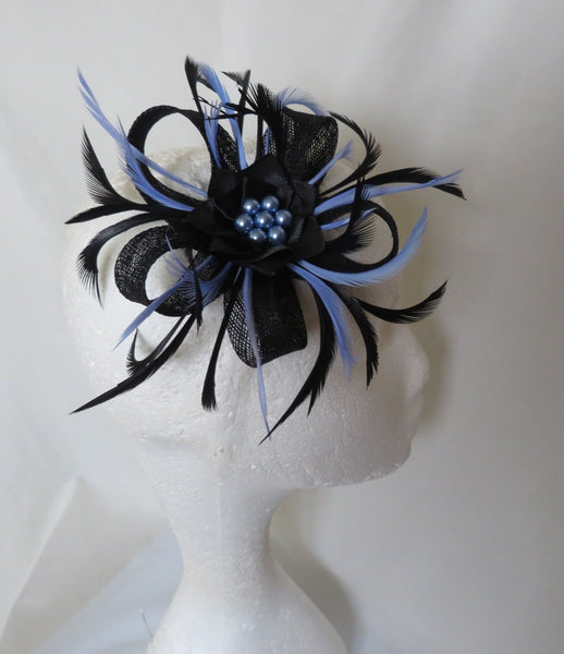 Black and Periwinkle Blue Mini Lily