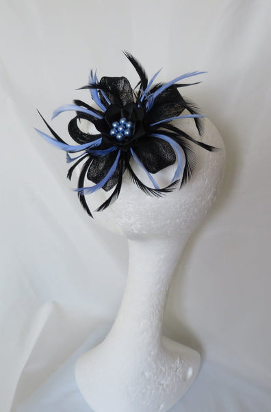 Black and Periwinkle Blue Mini Lily