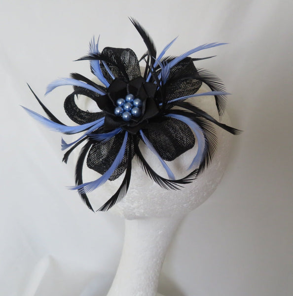 Black and Periwinkle Blue Mini Lily