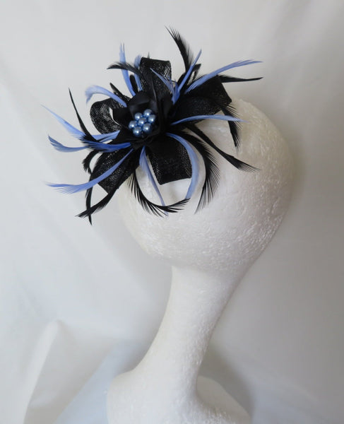 Black and Periwinkle Blue Mini Lily