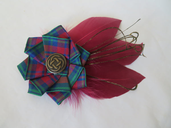 Lindsay Tartan Celtic Hat Clip