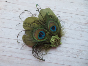 Olive Green Little Witchy Clip