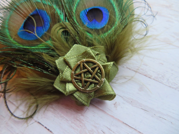 Olive Green Little Witchy Clip