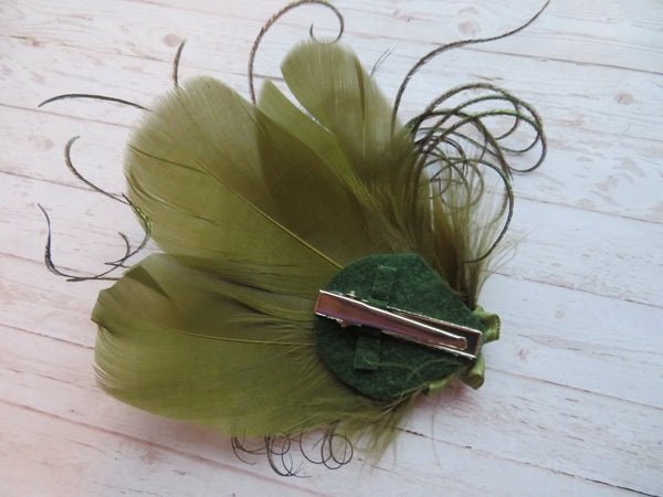 Olive Green Little Witchy Clip