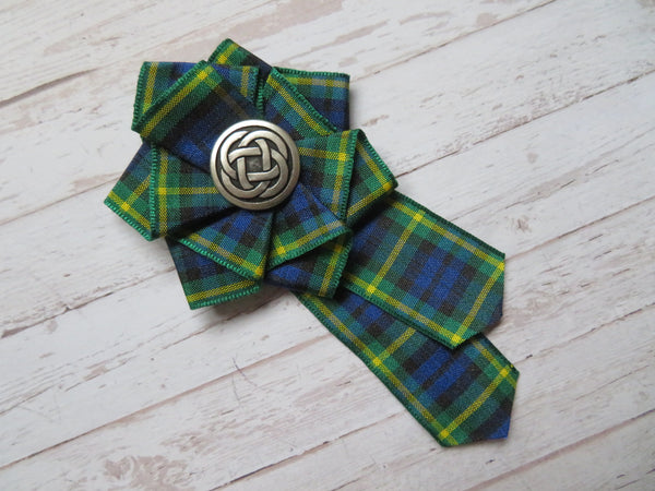 Gordon Tartan Brooch